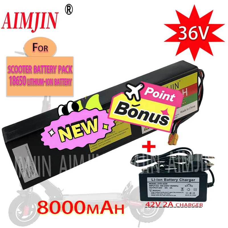 🚧10S3P 18650 Lithium-Ion Battery Pack 36V 8000mAH, Suitable For KUGOO S1/S2/S3 Electric Scooters🧸