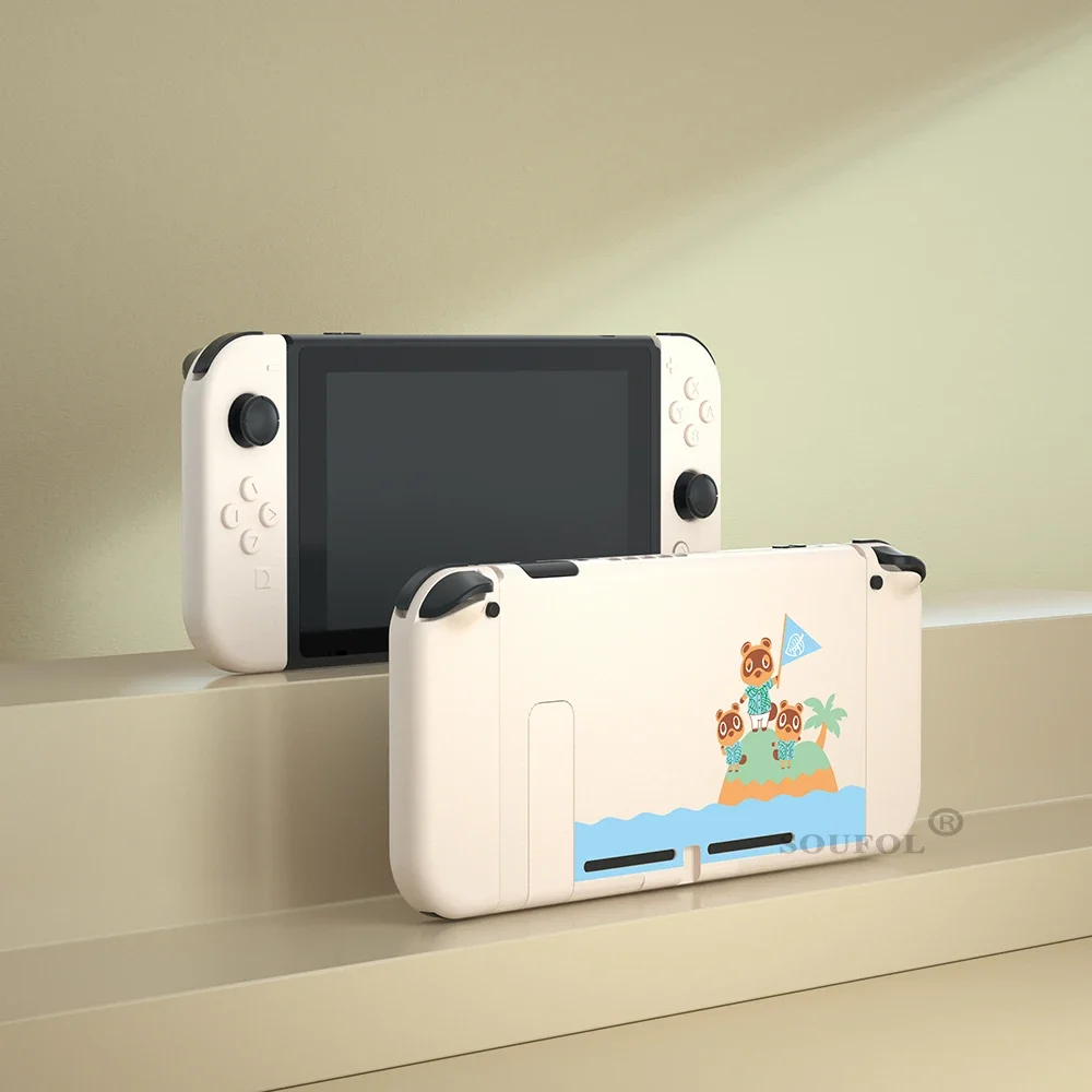 Neues Soft-Touch-Griff-Rück platte Joycon-Controller-Gehäuse Gehäuse mit vollen Tasten für Nintendo Switch Console-Zubehör