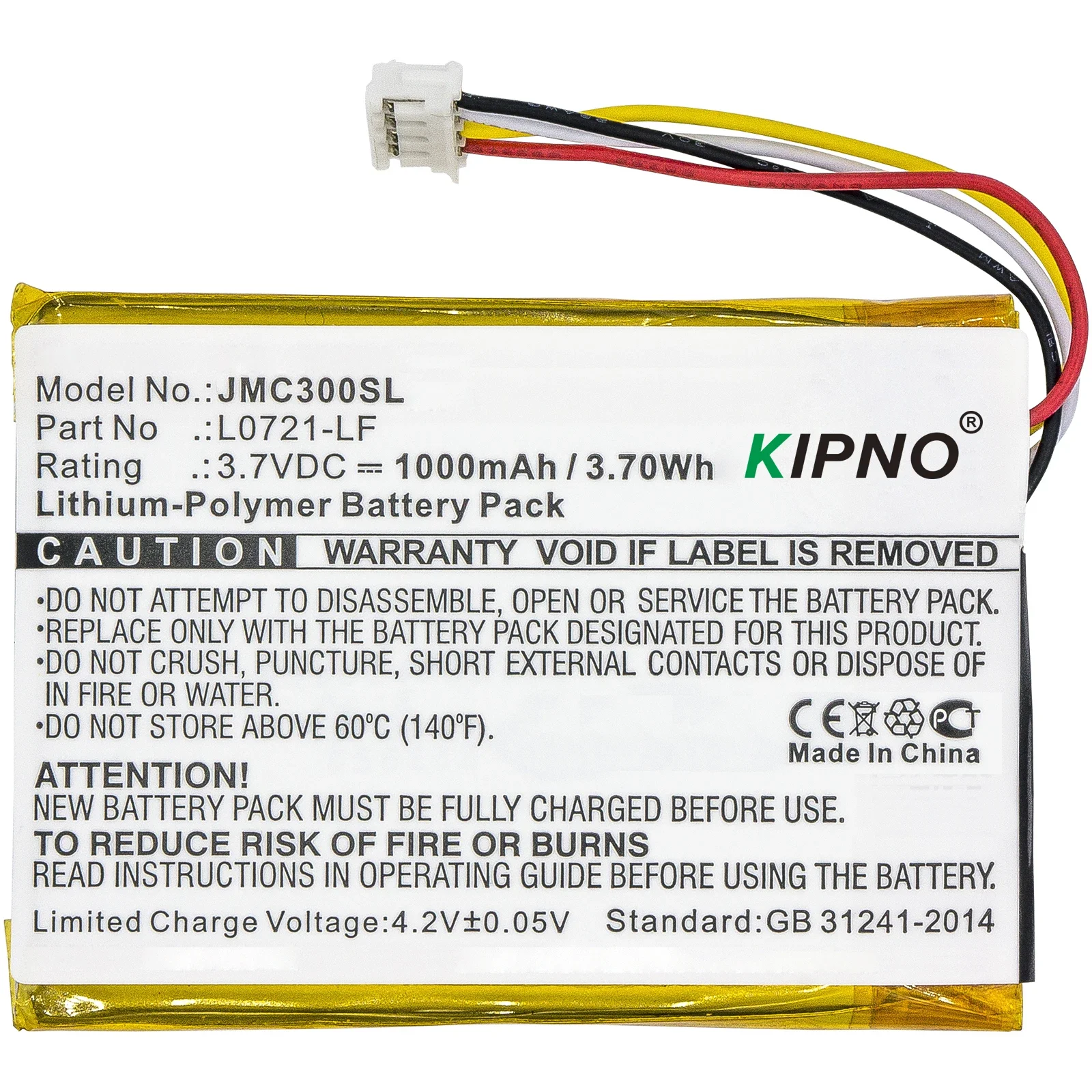 KIPNO 1000mAh Battery Speaker For JBL Clip 3