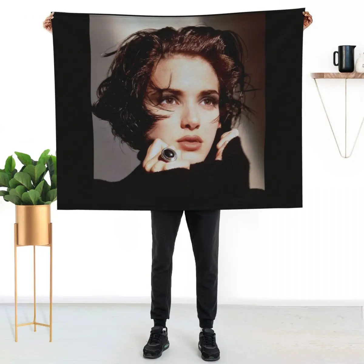 Winona Ryder - Album Throw Blanket Multi Use Warm Blanket for Living Room Bedroom