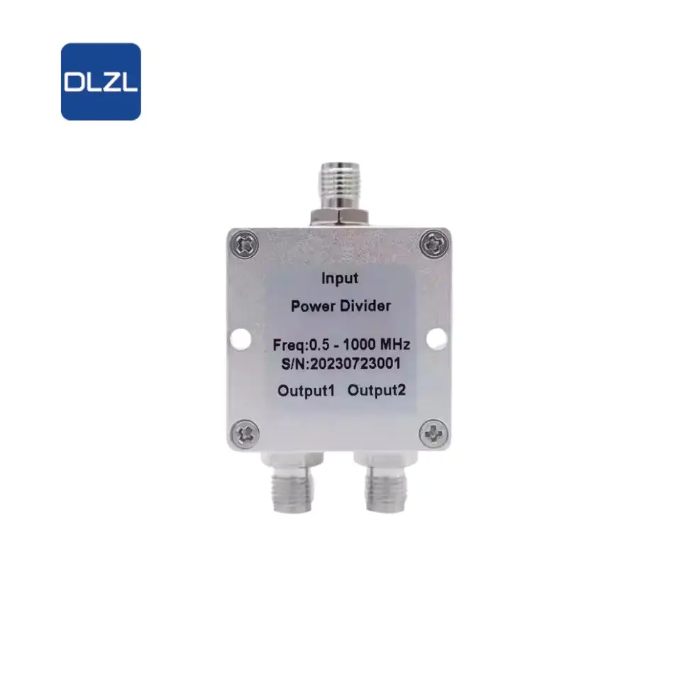 500MHz-1000MHz Low-Frequency Wideband LC Power Divider 2 Way S MA Female Connector 0.5-1GHz  Power Distributor