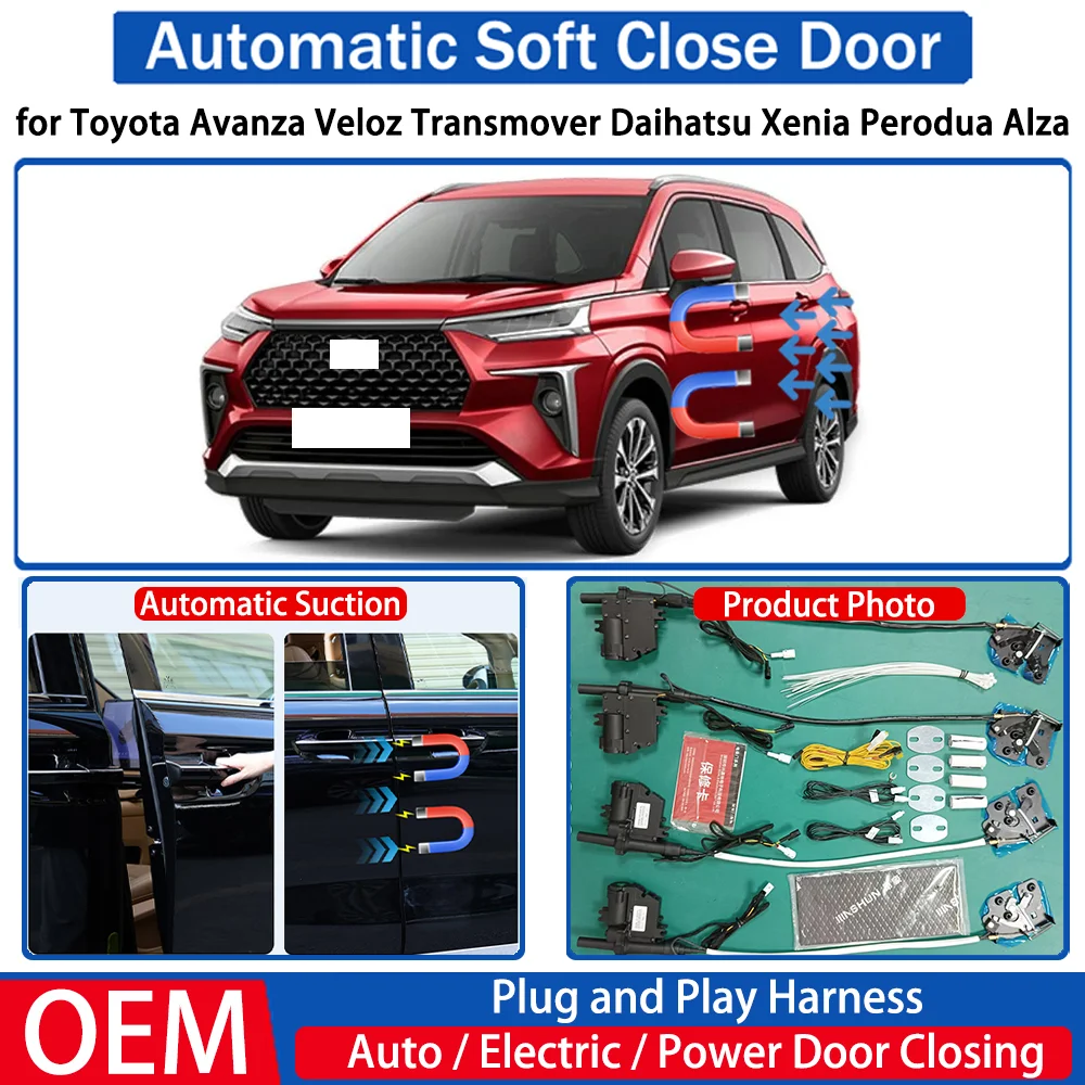 

for Toyota Avanza Veloz Transmover Daihatsu Xenia Perodua Alza Car Automatic Soft Close Door Electric Suction Kit Auto Closing