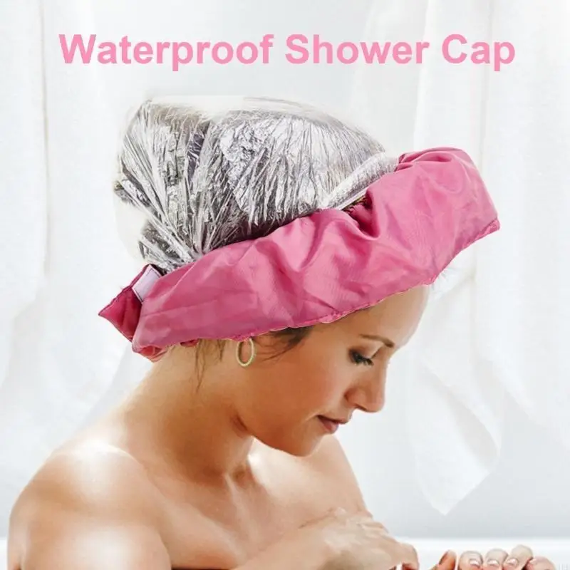 

Q1FB Reusable Shower Caps for Women Waterproof Reusable Shower Caps Waterproof Women