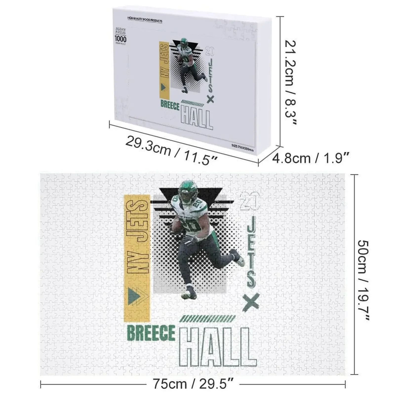 breece hall calcio poster di carta Jigsaw Puzzle Regalo personalizzato per bambini Personalizza Gioco Puzzle per bambini