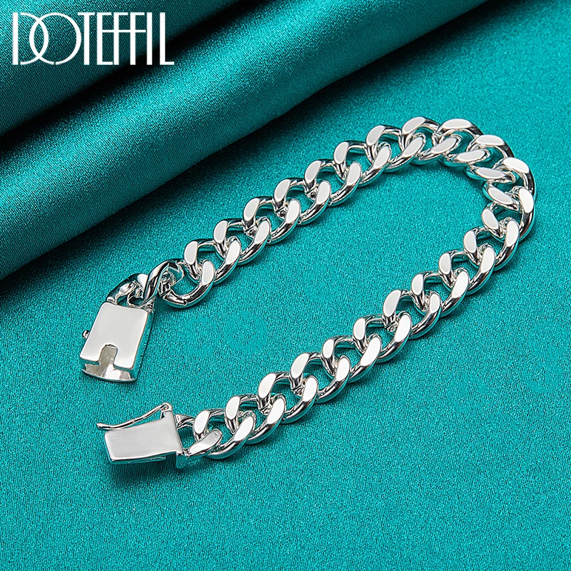 10mm 20/22/24 inch Sideways chain Necklace 8 inch Bracelet Set For Men Fashion Party Domineering Jewelry