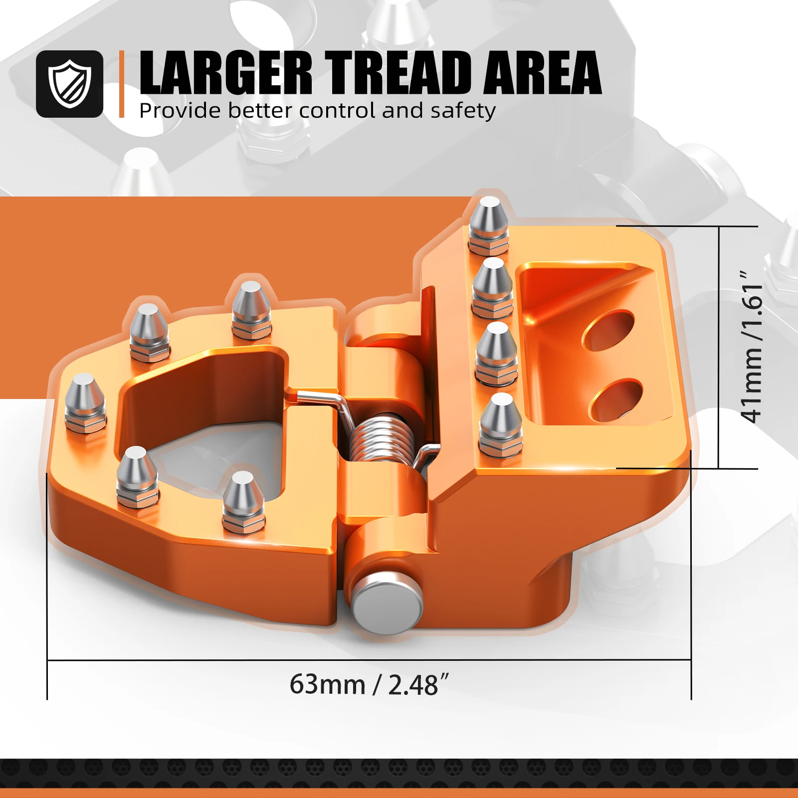 NICECNC ل KTM EXC 300 2017-2024 التحكم المزدوج للطي بدال فرامل تلميح EXCF 350 EXC 450 SX 125 SXF 250 SXF 450 XCW TPI ستة أيام
