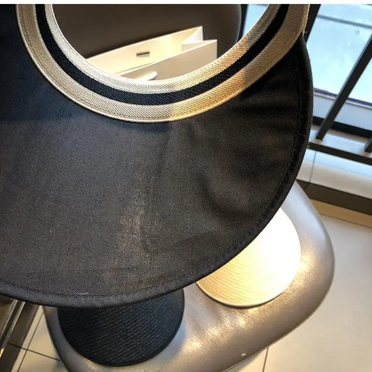 Strohhut, Visiere, Strandhut, Damenhüte und -kappen, leerer Zylinder, Sommerhüte für Frauen, Sonnenschutz, Pferdeschwanzhut, Kpop Designer – Detail 9