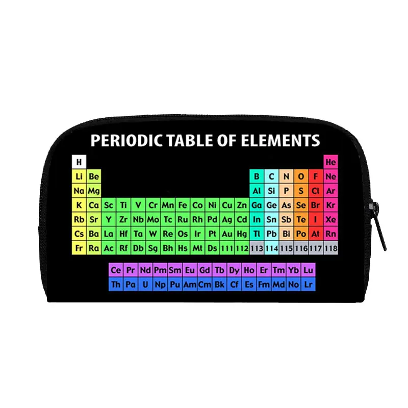 Periodic Table of Elements Print Wallets Science Chemistry Purses Credit Card Holder Coin Money Clutch Bags Long Wallets Gift