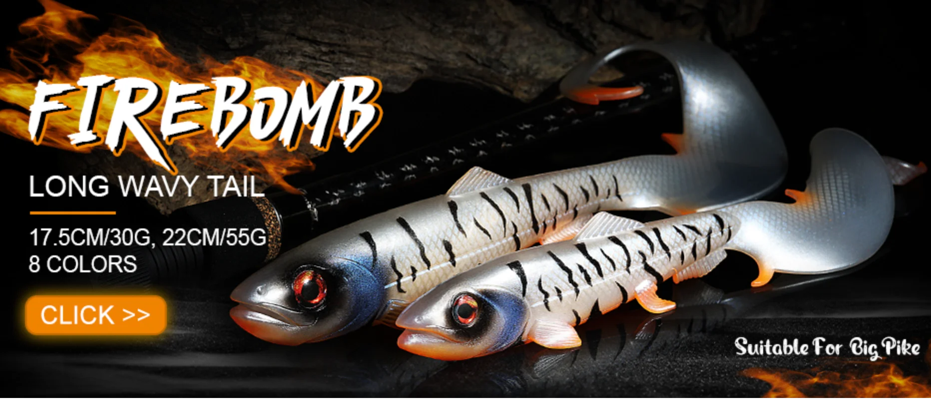 Spinpoler Screwball Jig Head Rig mit Stinger für weiche Angelköder Stahldraht Drillinge perfekt für Hechtbarsch Zander Bass – Detail 1