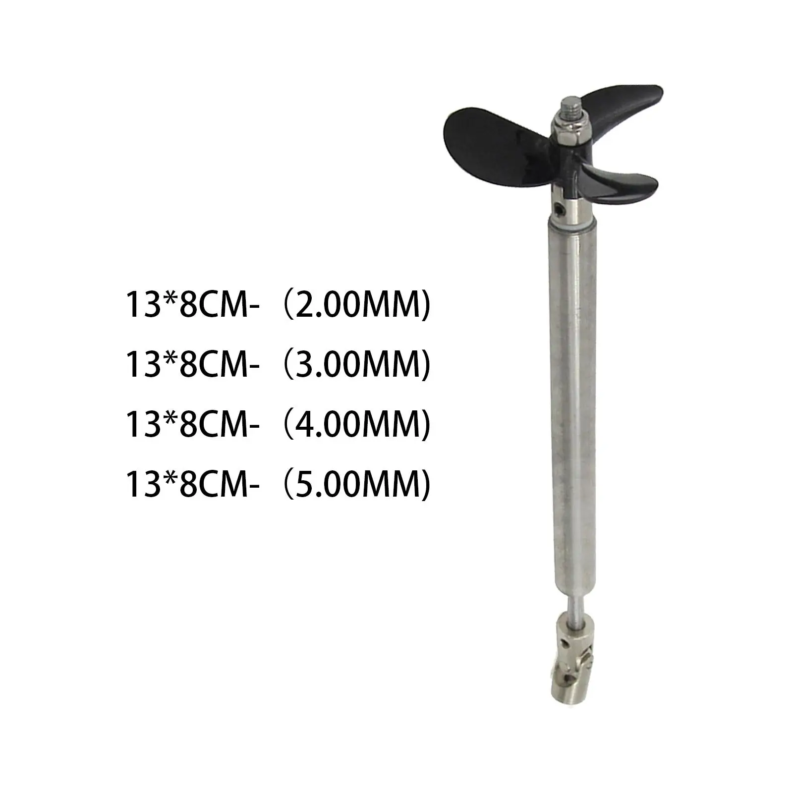 Stainless Steel RC Boat Drive Shaft Assemble Kit,36mm Propeller,80mm Sleeve,130mm Shaft Replacement Parts