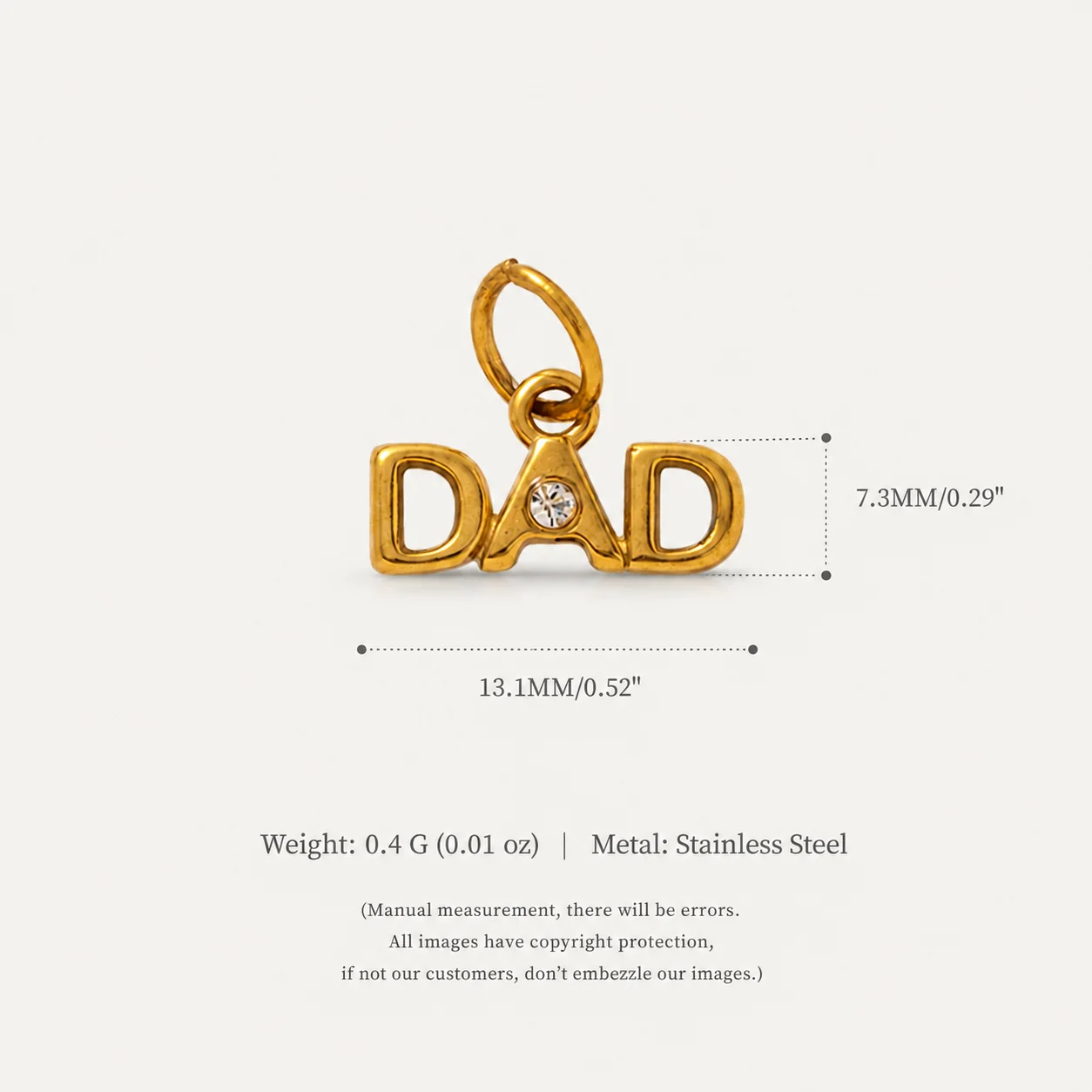 316 Edelstahl Wasserdichter Farbbeständiger Einfacher Flugzeug-Achteckstern Weinglas DIY Anhänger Charms für Schmuck – Detail 4