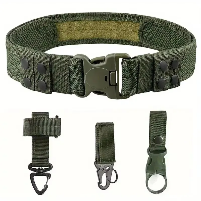 Taktischer Nylon-Gürtel mit Camouflage-Oxford-Stoff, Robuster Unisex-Hüftgurt, Zuverlässige Ausrüstung für Outdoor-Bergsteigen & Training