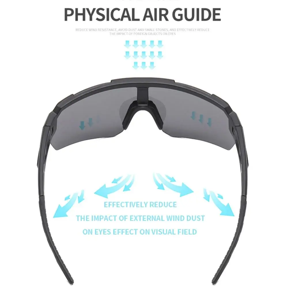 

UV400 Cycling Sunglass Half Frame HD Lens UV Resistant Cycling Glass Comfortable Windproof Outdoor Sport Goggle