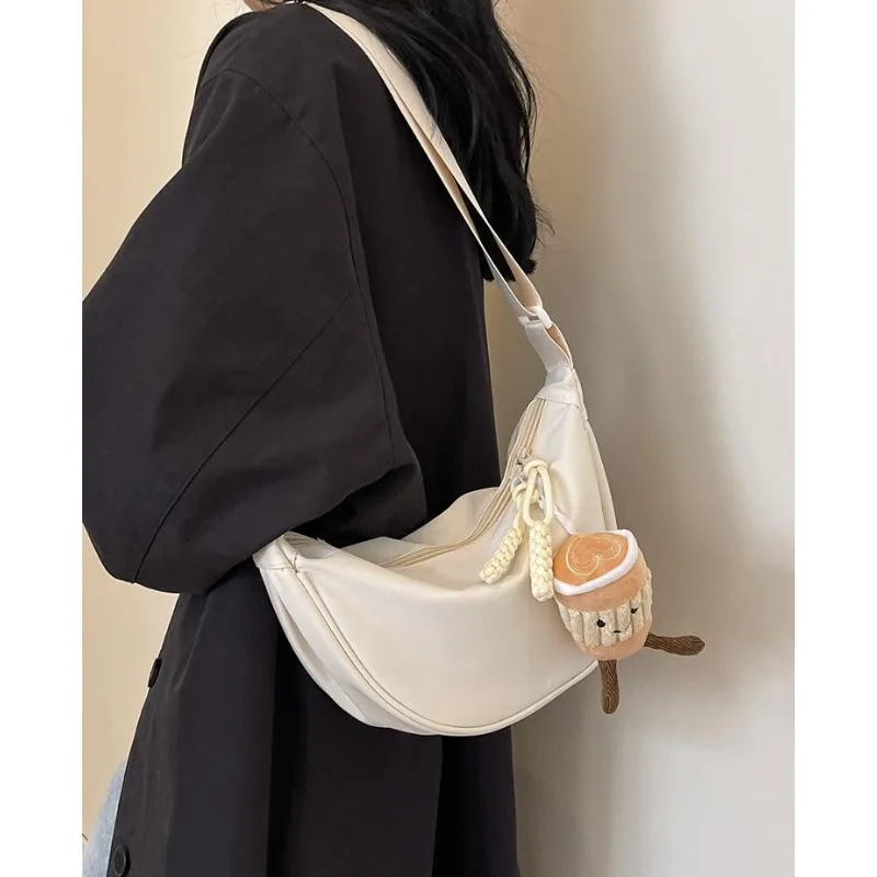 

Casual Canvas Small Bag Women's 2024 New Versatile Crossbody Bag Niche Shoulder Dumpling Women's Bag