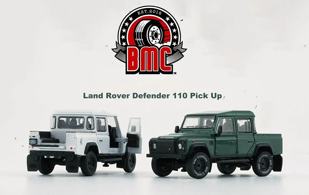 New 1:64 Scale  2016 Defender 110 Pick Up By BM Creations Diecast Simulation Models for collection gift