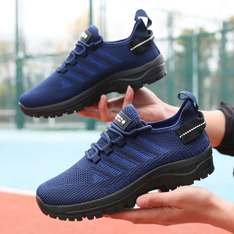 

Men's Summer Mesh Sneakers Mesh Upper Comfortable Outdoor Flat Walking Shoes Cycling Exercise Shoes for Men Tenis Para Hombre