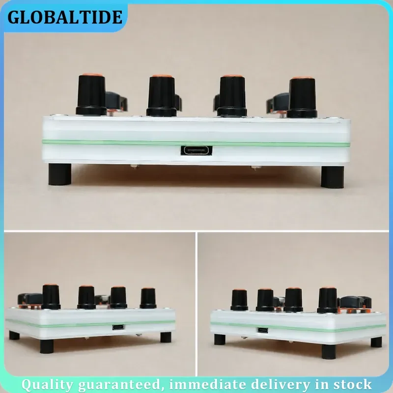 4 Knob 4 Pushrod MIDI Controller 45mm Fader Custom CC Computer Music Host Software Control Surface for DAW Production