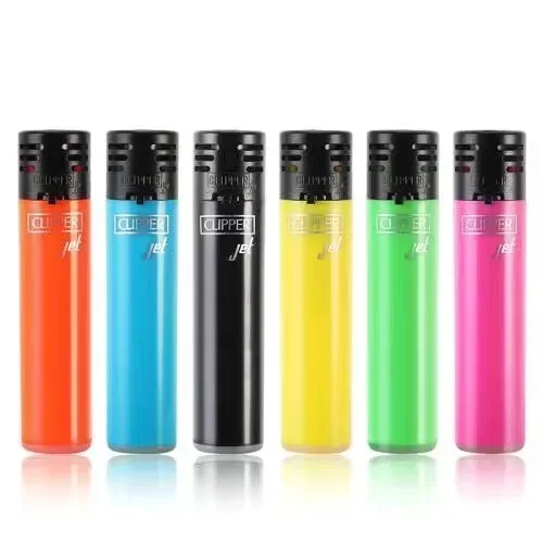 Spanish Original Clipper Gas Lighter with Personality Pattern Refillable Gas Lighter 8 Pieces Boxed Smoking Set Collection Gift view 6