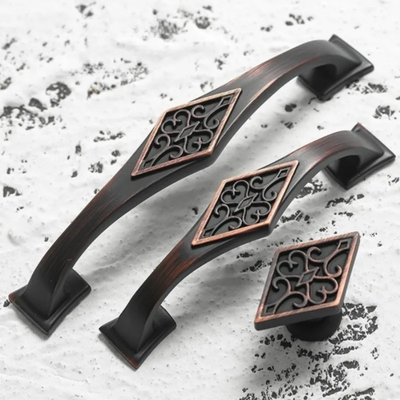 Cabinet door handle American drawer cupboard wardrobe modern shoe cabinet simple European retro cabinet door handle