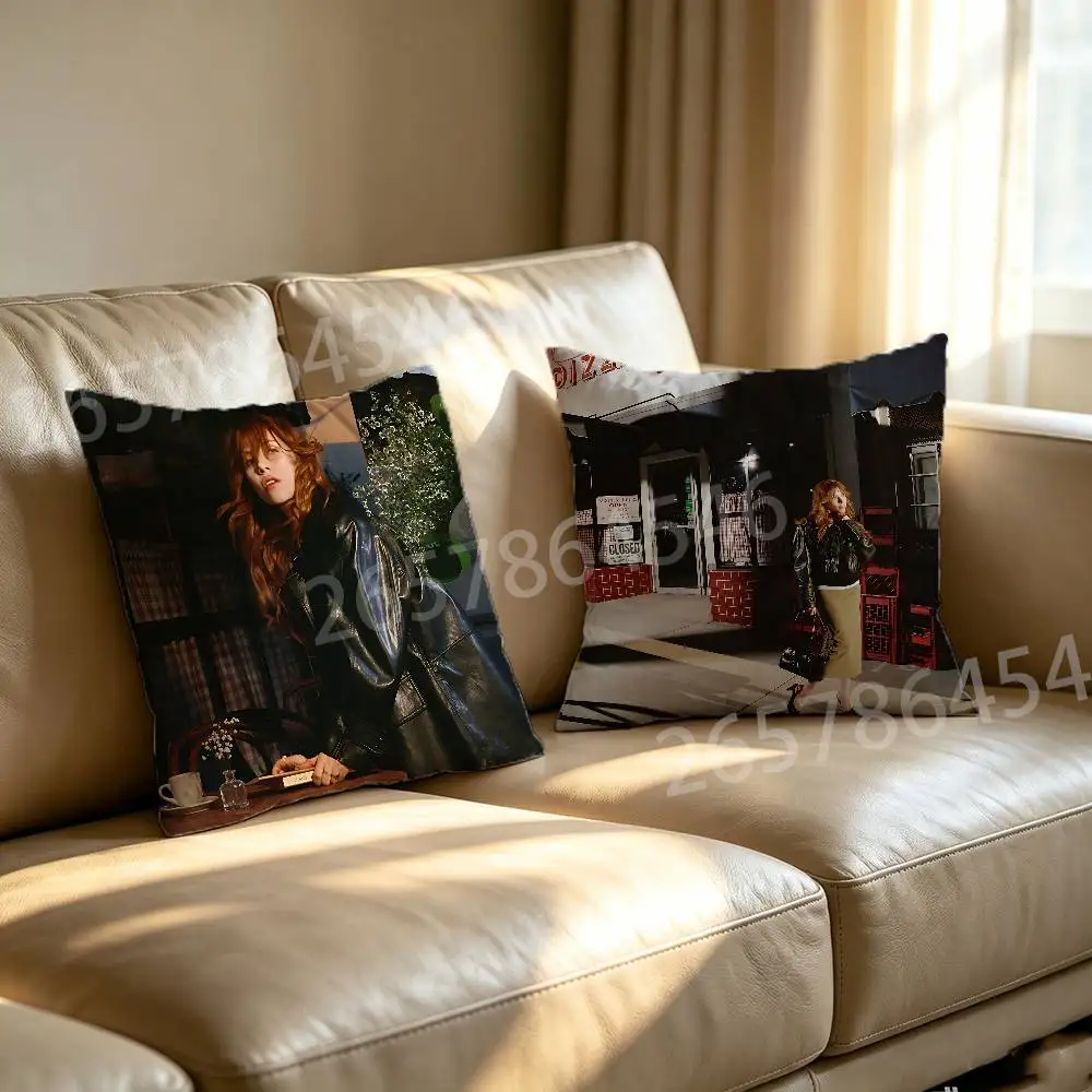 C-Carly Rae Jepsen D-Day And Night Printed Pillow Cover Cushion Case Simple Sofa Pillow Case No Pillow Core