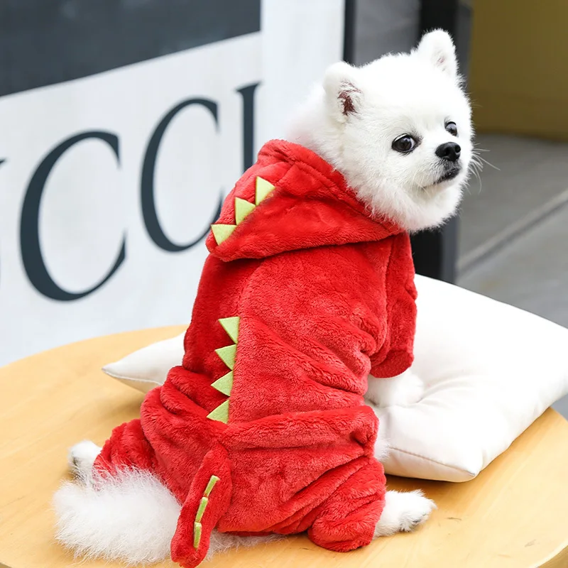 Pet Dog Clothes Cosplay Dog Cat Clothes Warm Dinosaur Clothes Puppy Coat Puppy Clothes Pet Clothes Big Dog Hoodie