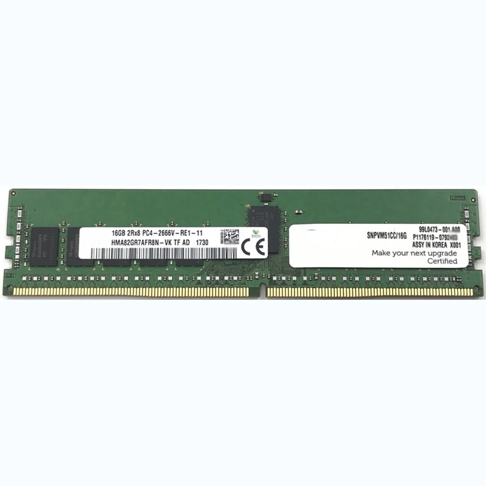 

1PCS SNPVM51CC/16G DDR4 2666 RAM 16GB 2RX8 PC4-2666V Server Memory Works Perfectly Fast Ship