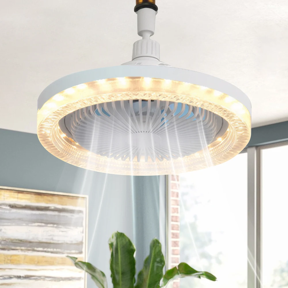 

Потолочные вентиляторы с лампами E26/E27, 3 цвета, регулируемая яркость, 50 Вт, светодиодный потолочный вентилятор с 3 скоростями, для помещений, 3000K/4000K/6000K