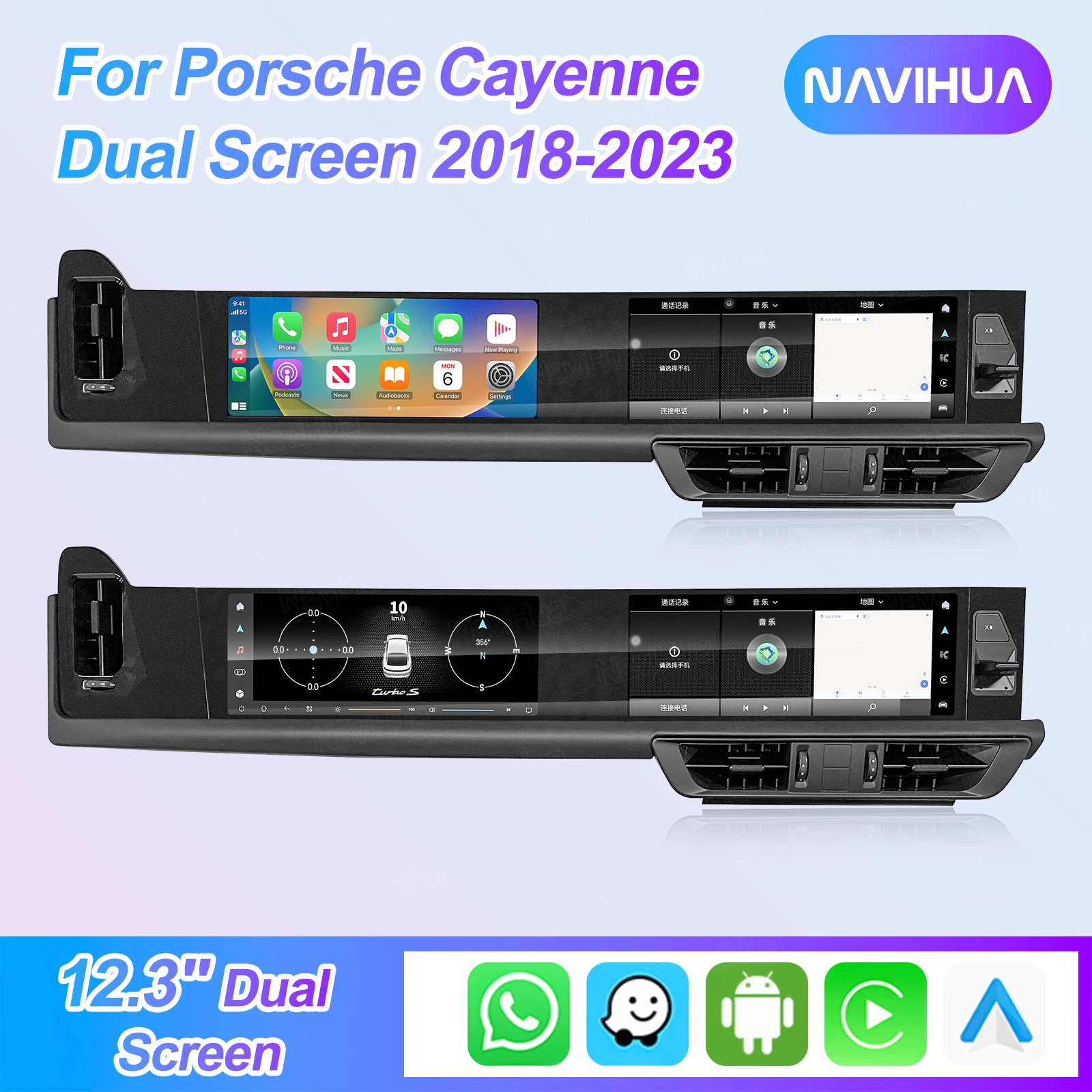 Car Multimedia Video Radio Radios Para Carro Automotive Electronics Accessories Kit Upgrade For Porsche Cayenne RHD 2018 2023