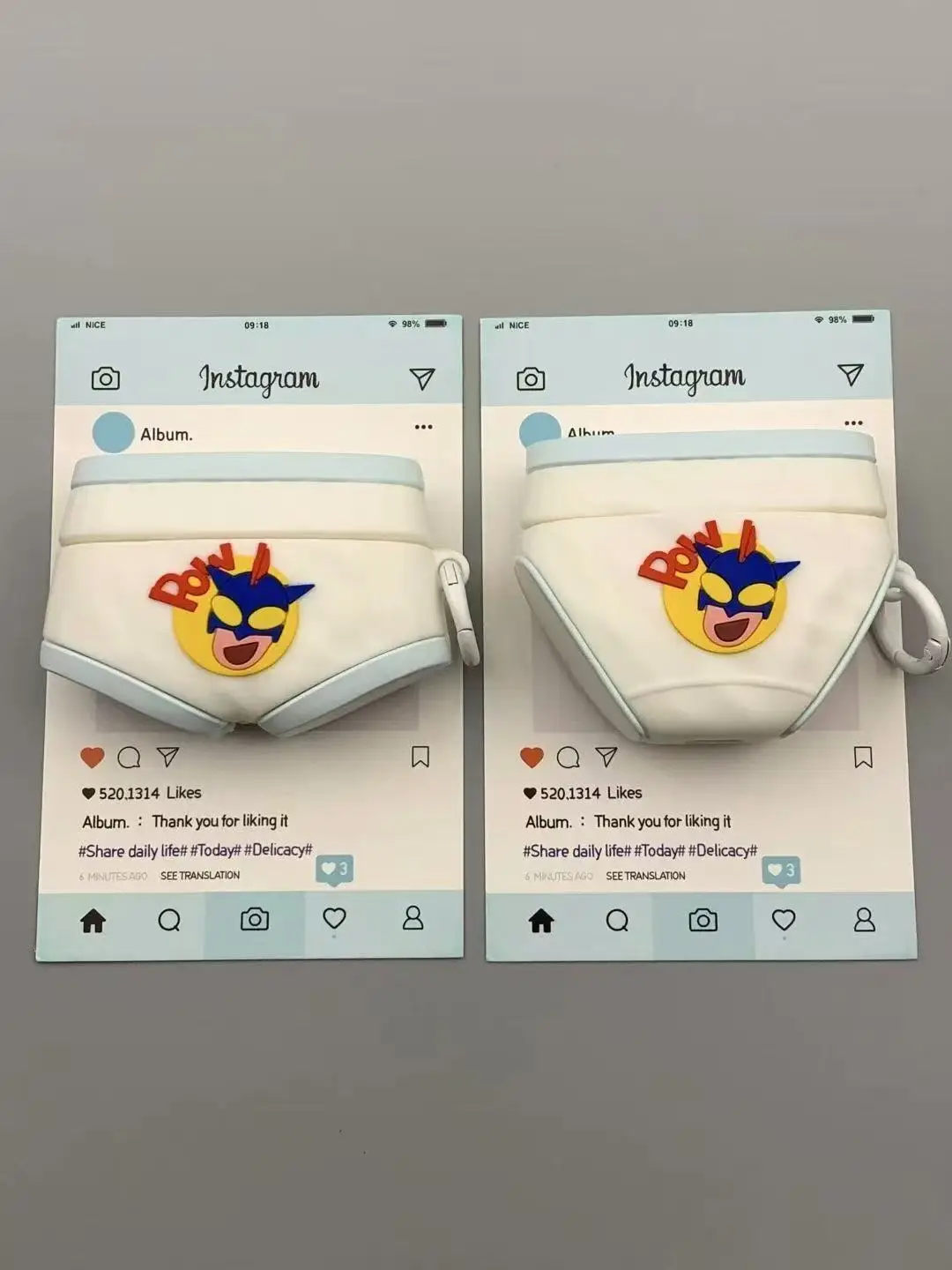 Cute Cartoon Design Silicone Case Cover for Airpods1 - Soft Protective Shell