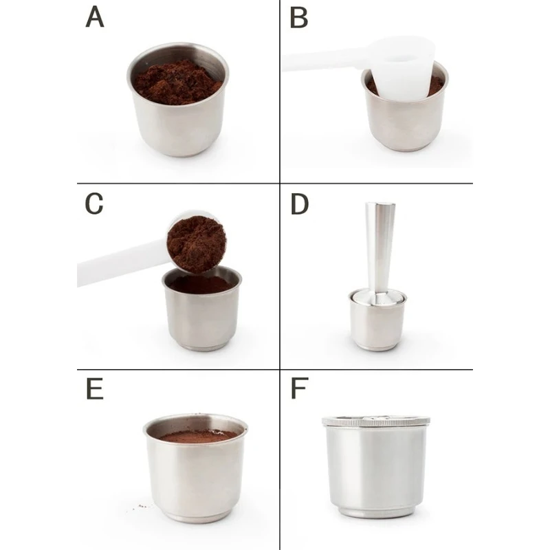 Metal Stainless Steel Refillable Reusable Capsule Pod Fit for illy Coffee Machine cafe box
