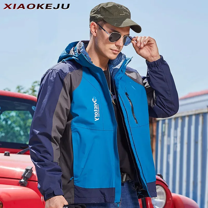 Men's Spring Jacket Man Jacket Heavy Military Techwear Heating Mountaineering Outdoor Trekking Withzipper Cardigan Windbreaker