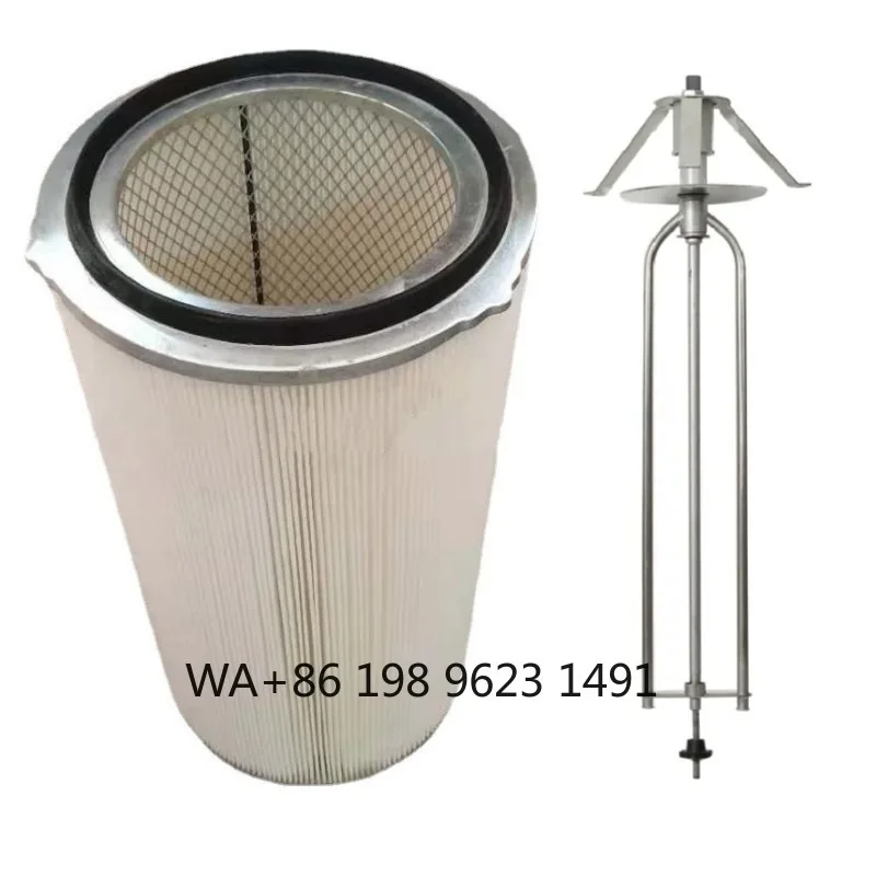 PLC controlled rotary wing motorized cartridge filter, polyester PTFE multi cyclone filter for automatic spray booth industrial