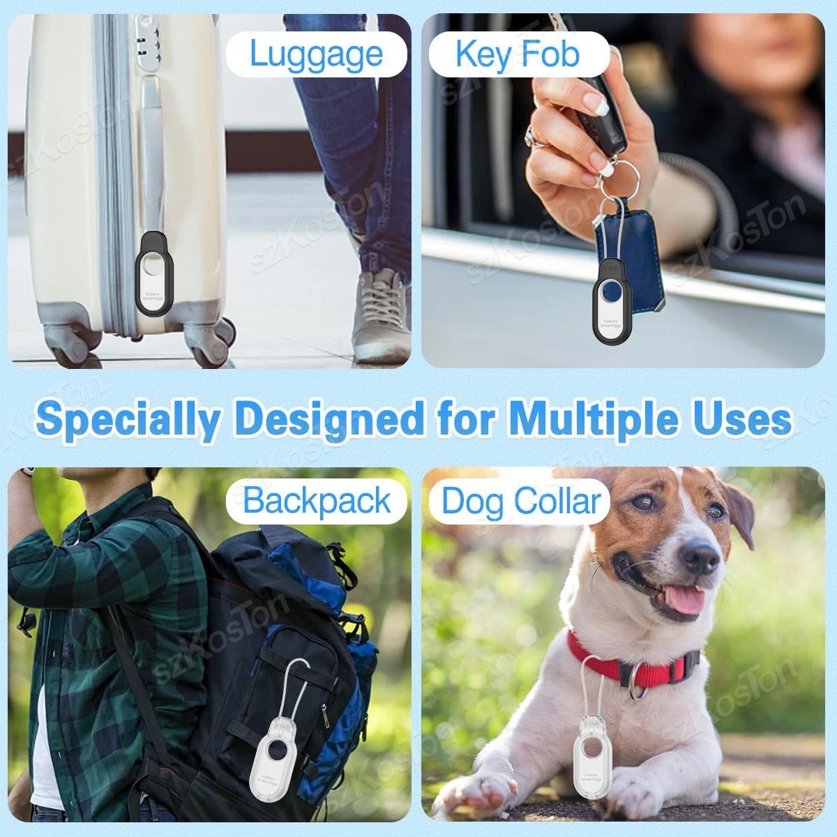 Чехол с безопасным замком для Samsung Galaxy SmartTag2 с прочным проводом, чехол-держатель GPS-трекера для ключей Smart Tag2, кошелька, багажа