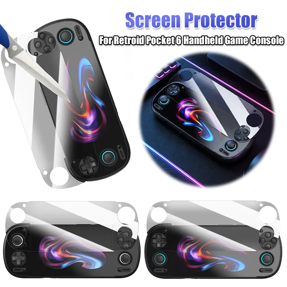 

HD Film Protective Sticker for Retroid Pocket 6 Handheld Game Console HD Clear Protective Film Anti-Scratch Anti-Fingerprint