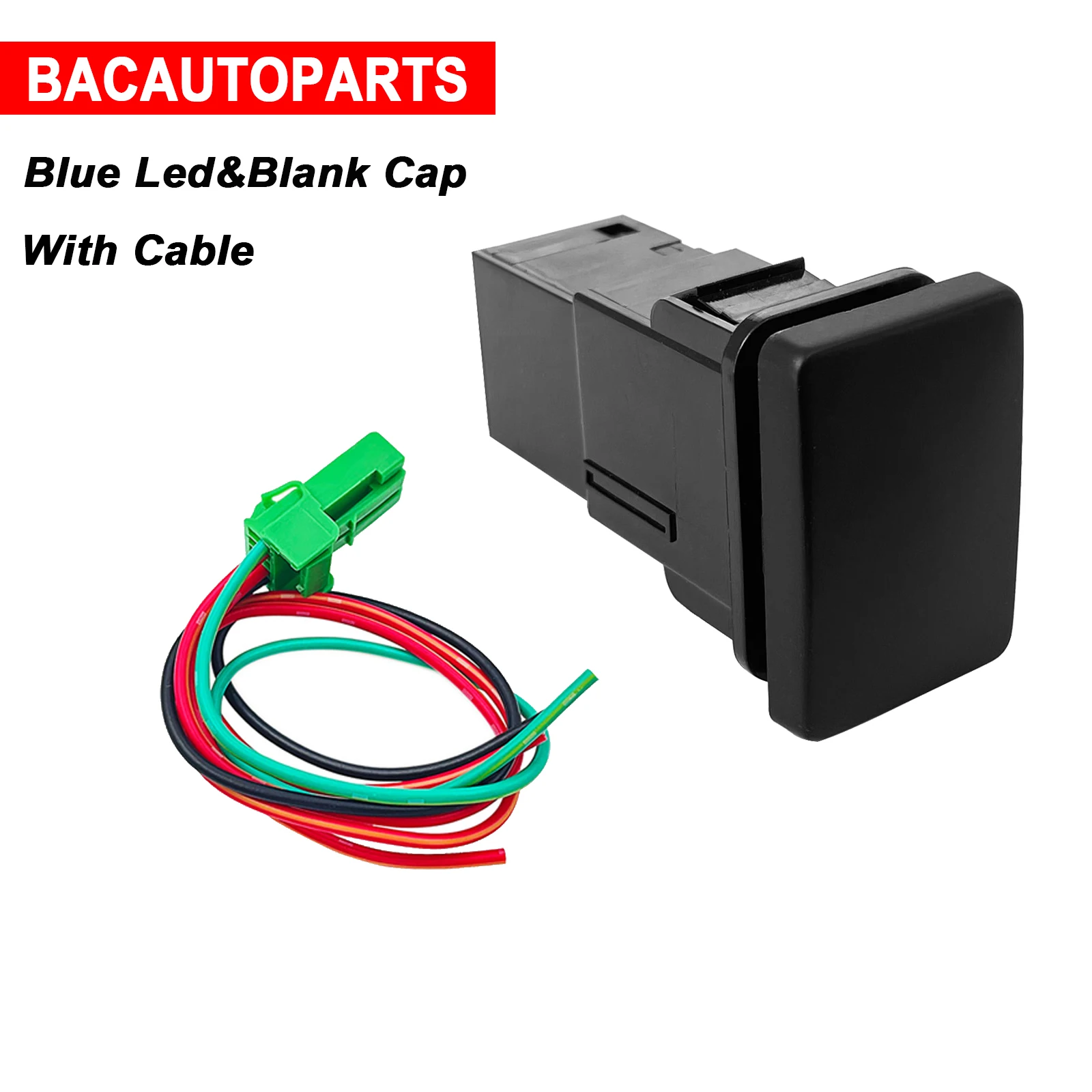 EINFACHE ABDECKUNG Druckschalter 12 V LED Blau EIN AUS & Momentary Schalter Für Toyota Prado Wasserdicht IP66 Auto boot Zubehör