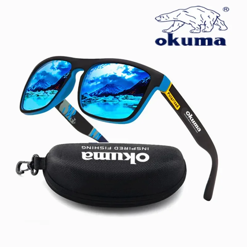 Okuma Polarisierte Sonnenbrille UV400 für Männer und Frauen, Outdoor-Jagd, Angeln, Fahrradfahren, Sonnenbrille mit optionaler Box