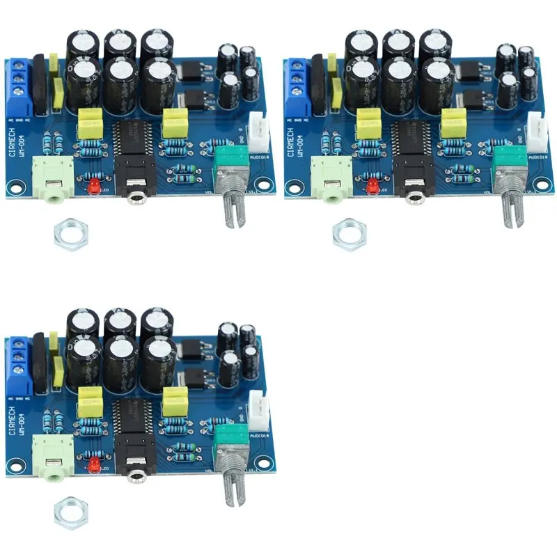 -[A51I Digital]3X Tpa6120 Headphone Amplifier Board Hifi Tpa6120a2 Enthusiast Headphones Amp Amplificador Zero Noise Diy