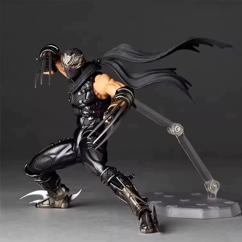 Revoltech Ninja Gaiden RYU HAYABUSA Ninja Gaiden Action Figure Kaiyodo Amazing Yamaguchi Razor's Edge Figurine PVC نموذج اللعب #5