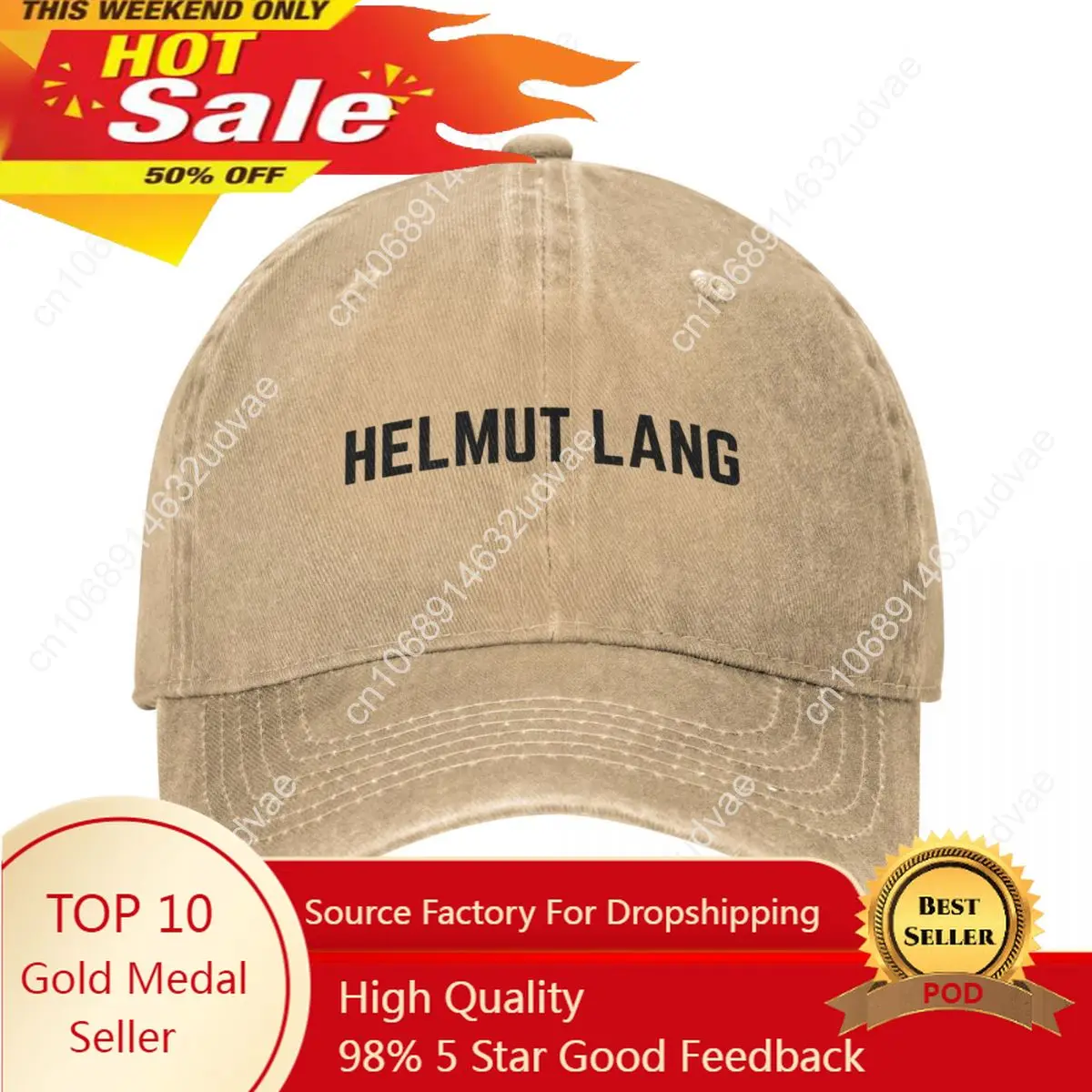 

HELMUT LANG DESIGN Cap Cowboy Hat Beach outing luxury brand Anime hat trucker hats Hat women Men's