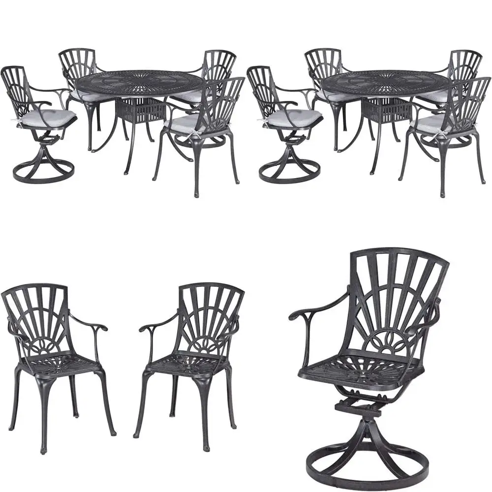 

Уличный обеденный набор из 5 предметов цвета угольного дуба с 48-дюймовым столом