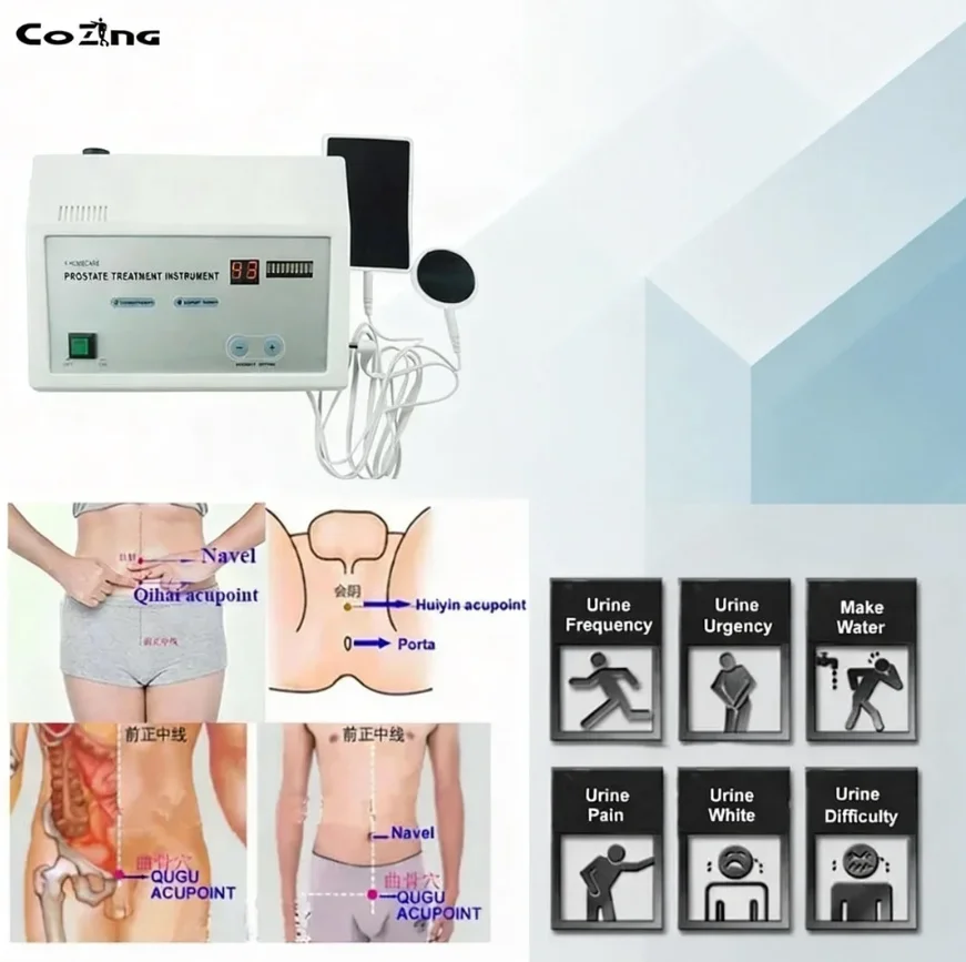 

Prostatic Hyperplasia Therapy Device | Male Prostate Rehabilitation with Acupuncture Stimulation & Hot Compress Massager