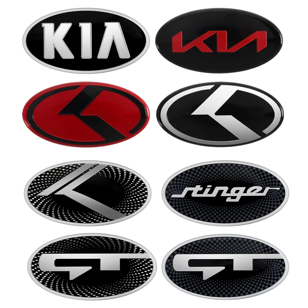 6.1x3.2cm Car Steering Wheel Logo Emblem Cover Sticker For Kia K2 K3 K5 K7 Picanto Stinger Forte Sorento Sportage Rio Soul Ceed view 4
