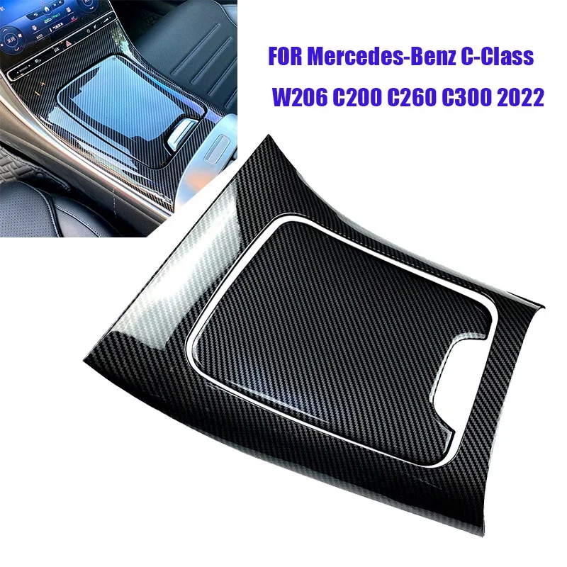 

Для Mercedes Benz C Class W206 C200 C220 C260 C300 2022+ LHD аксессуары для салона автомобиля центральная панель управления отделка карбоновые наклейки