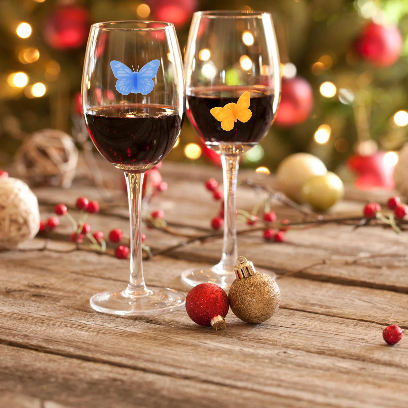 12 قطعة من علامات كأس النبيذ المصنوعة من السيليكون الفاخر، ديكورات زجاجية إبداعية لمختلف الأطراف، علامات كأس النبيذ، أدوات تحديد الزجاج #5