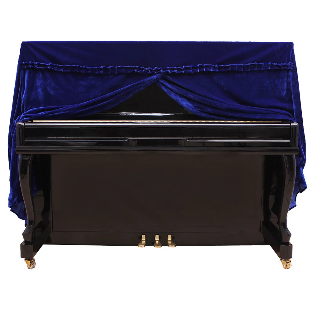 

Gold Piano Cover for Upright Grand Piano Dustproof Scratch Resistant Uv Protection Foldable Easy Clean Stain Resistant Music