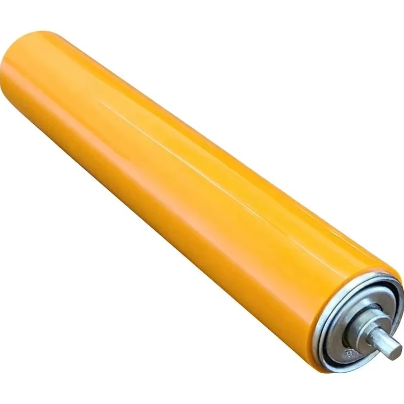 

Rubber roller with silicone stainless steel coating on the drum