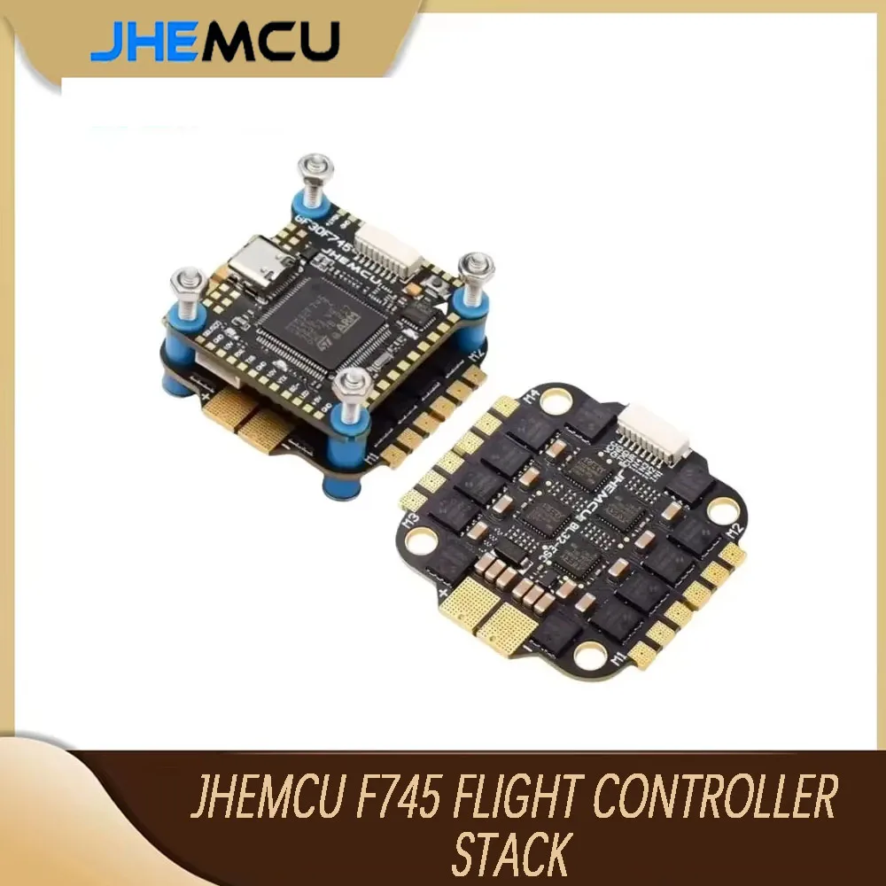 Sterownik lotu JHEMCU F745 Stack GF30F745-ICM Sterownik Lotu AM32A60 60A 4w1 ESC 3-6S 30X30mm do Drona RC FPV