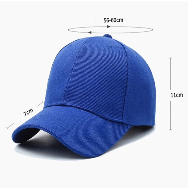 Unisex Cap Casual Plain Baseball Cap Adjustable Snapback Hats For Women Men Hip Hop Cap Street Dad Hat Simple Style Solid Color