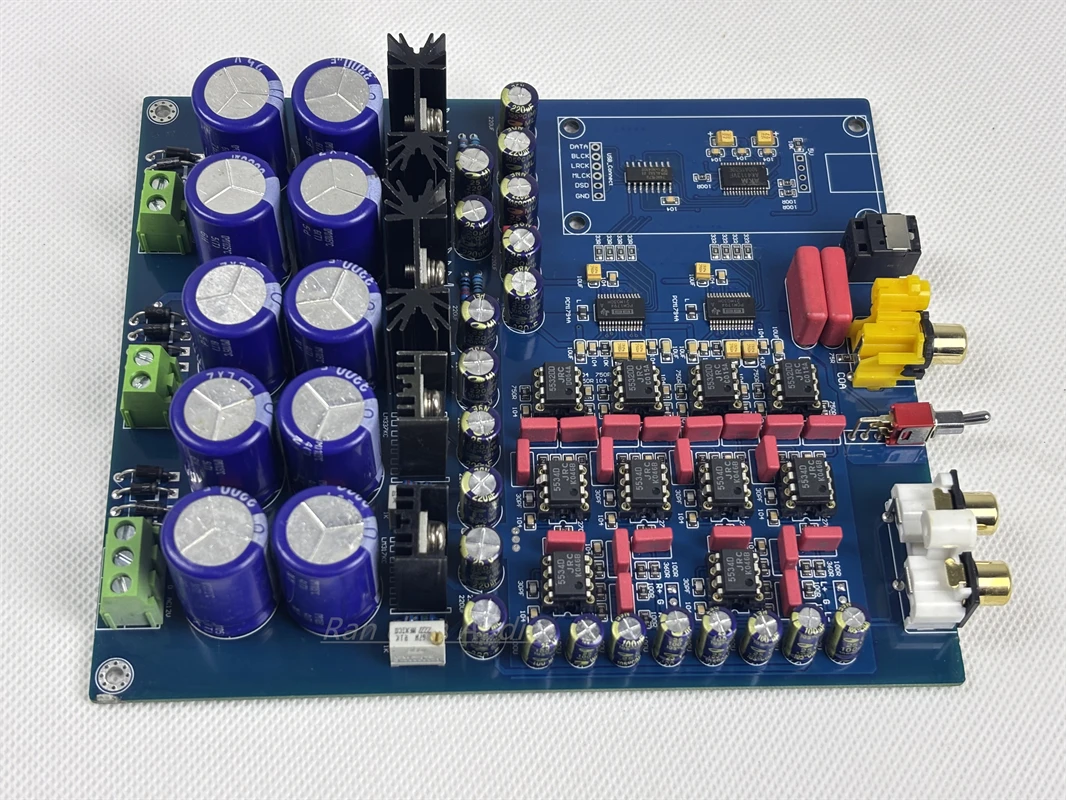 PCM1794+AK4113 Decoder DAC (Supports Fiber Optic.Coaxial USB input AK4113VF JRC5532  NE5534