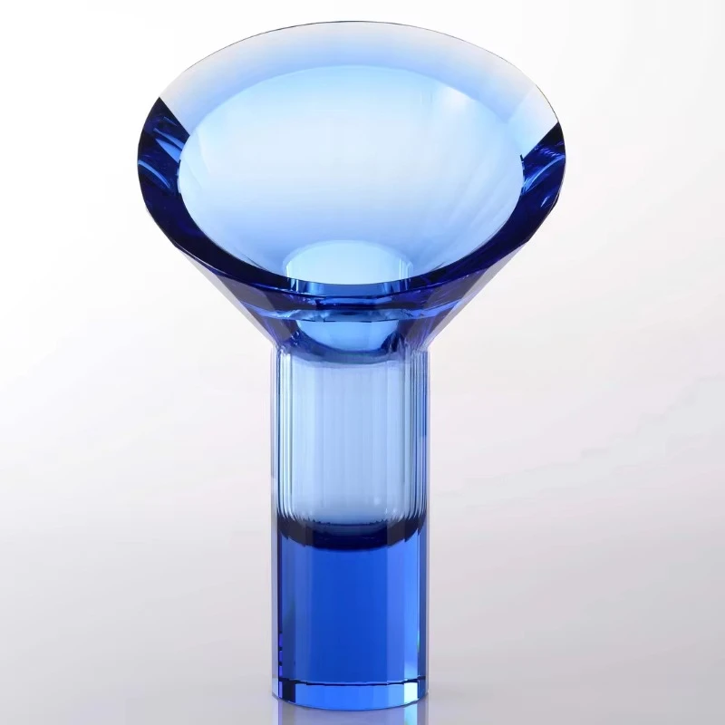 

Luxury glass modern facets, eco-friendly wedding and tableware - crystal unique cylinder vase
